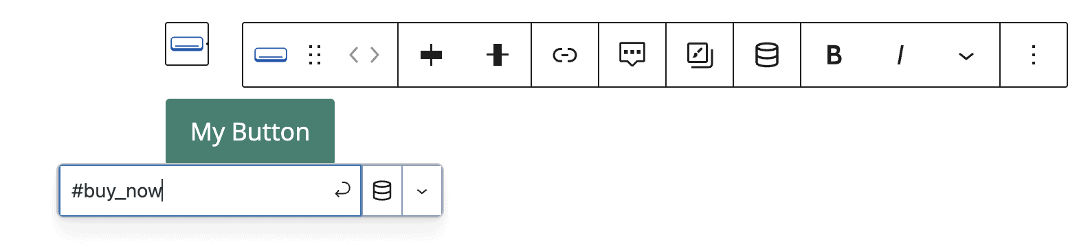 Adding an anchor links to a Kadence button